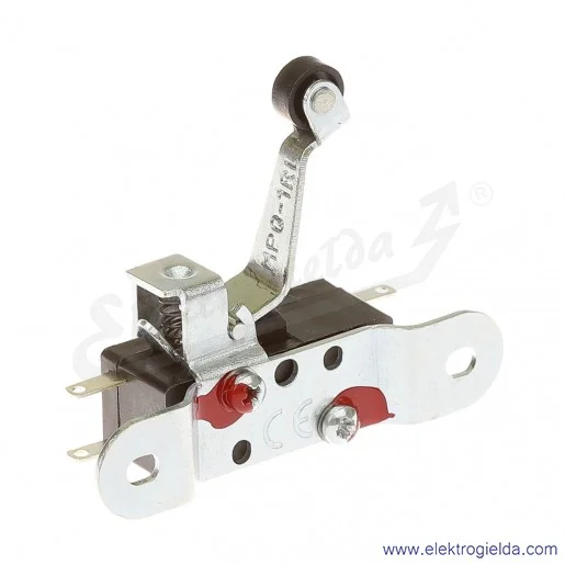 Łącznik krańcowy MP0-1RL miniaturowy z dźwignią lewą i rolką 1Z+1R Łącznik krańcowy MP0-1RL miniaturowy z dźwignią lewą i rolką 1Z+1R