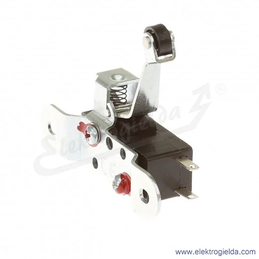 Łącznik krańcowy MP0-1RL miniaturowy z dźwignią lewą i rolką 1Z+1R Łącznik krańcowy MP0-1RL miniaturowy z dźwignią lewą i rolką 1Z+1R