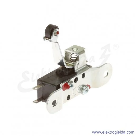 Łącznik krańcowy MP0-1R miniaturowy z dźwignią prawą i rolką 1Z+1R Łącznik krańcowy MP0-1R miniaturowy z dźwignią prawą i rolką 1Z+1R