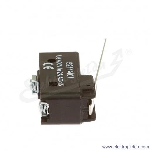 Łącznik krańcowy miniaturowy 5211-401 z dźwignią płaską, L 65,3mm Łącznik krańcowy miniaturowy 5211-401 z dźwignią płaską, L 65,3mm