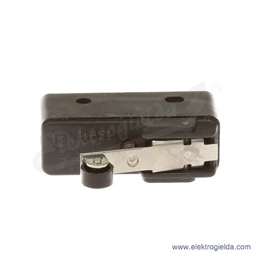 Łącznik krańcowy miniaturowy 5211-403 z dźwignią i rolką, L 28,4mm 1P Łącznik krańcowy miniaturowy 5211-403 z dźwignią i rolką, L 28,4mm 1P