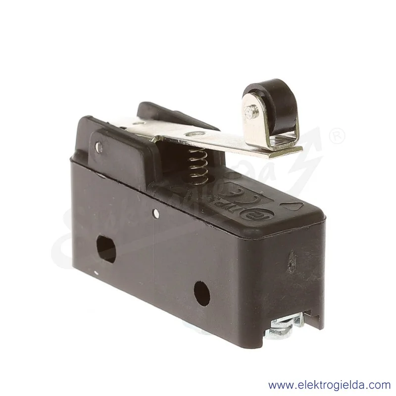 Łącznik krańcowy miniaturowy 5211-406 z dźwignią i rolką, L 37,2mm 1P