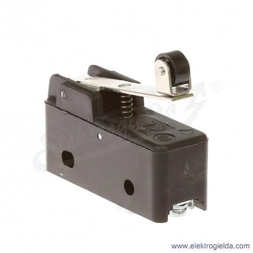 Łącznik krańcowy miniaturowy 5211-406 z dźwignią i rolką, L 37,2mm 1P Łącznik krańcowy miniaturowy 5211-406 z dźwignią i rolką, L 37,2mm 1P