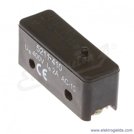 Łącznik krańcowy miniaturowy 5211-410 z popychaczem kołkowym z tworzywa 1P Łącznik krańcowy miniaturowy 5211-410 z popychaczem kołkowym z tworzywa 1P