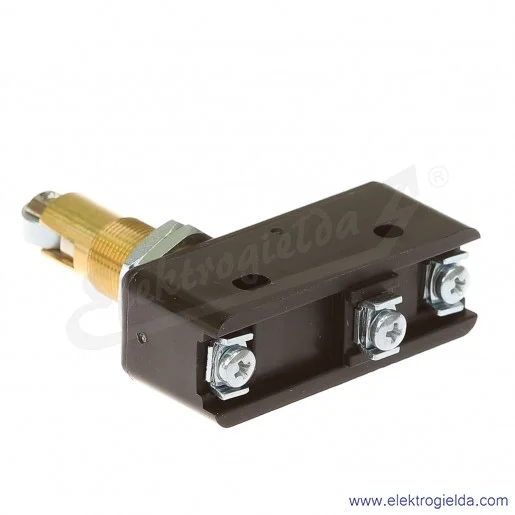 Łącznik krańcowy miniaturowy 5211-450 z popychaczem teleskopowym, z rolką wzdłuż 1P Łącznik krańcowy miniaturowy 5211-450 z popychaczem teleskopowym, z rolką wzdłuż 1P