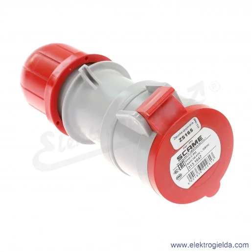 Gniazdo przenośne 5x16 3P+N+PE 6h IP44 montaż na kabel 313.1647 Gniazdo przenośne 5x16 3P+N+PE 6h IP44 montaż na kabel 313.1647