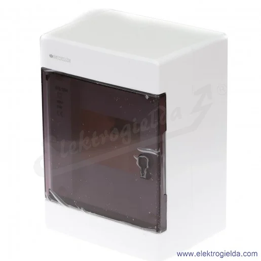 Rozdzielnia seria DINAMIC 678.1004.BT ilość modułów 4 DIN IP44, drzwi transparentne, montaż natynkowy Rozdzielnia seria DINAMIC 678.1004.BT ilość modułów 4 DIN IP44, drzwi transparentne, montaż natynkowy