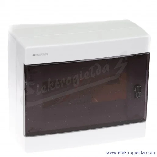 Rozdzielnia seria DINAMIC 678.1008.BT ilość modułów 8 DIN IP44, drzwi transparentne, montaż natynkowy Rozdzielnia seria DINAMIC 678.1008.BT ilość modułów 8 DIN IP44, drzwi transparentne, montaż natynkowy