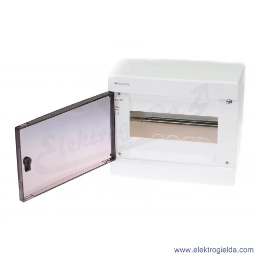 Rozdzielnia seria DINAMIC 678.1008.BT ilość modułów 8 DIN IP44, drzwi transparentne, montaż natynkowy Rozdzielnia seria DINAMIC 678.1008.BT ilość modułów 8 DIN IP44, drzwi transparentne, montaż natynkowy