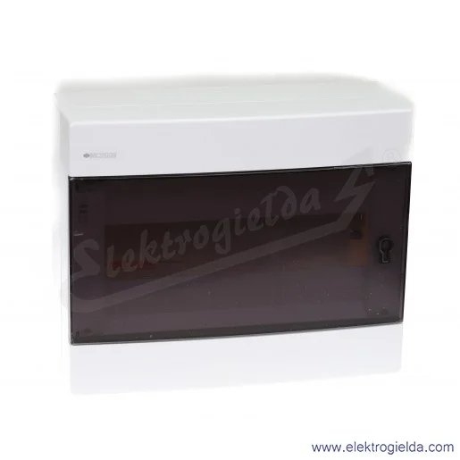 Rozdzielnia seria DINAMIC 678.1012.BT ilość modułów 12 DIN IP44, drzwi transparentne, montaż natynkowy Rozdzielnia seria DINAMIC 678.1012.BT ilość modułów 12 DIN IP44, drzwi transparentne, montaż natynkowy