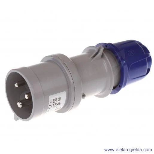Wtyczka 3x32A 2P+PE 6h IP44 montaż na kabel 213.3233 Wtyczka 3x32A 2P+PE 6h IP44 montaż na kabel 213.3233