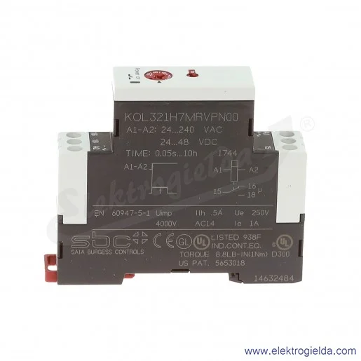 Przekaźnik czasowy KOL321 H7MRVPN00, opóźnione rozłączanie Przekaźnik czasowy KOL321 H7MRVPN00, opóźnione rozłączanie