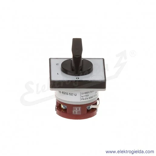 Łącznik krzywkowy 4G10-107-U /0-1-2/ 10A 1p bez obudowy Łącznik krzywkowy 4G10-107-U /0-1-2/ 10A 1p bez obudowy