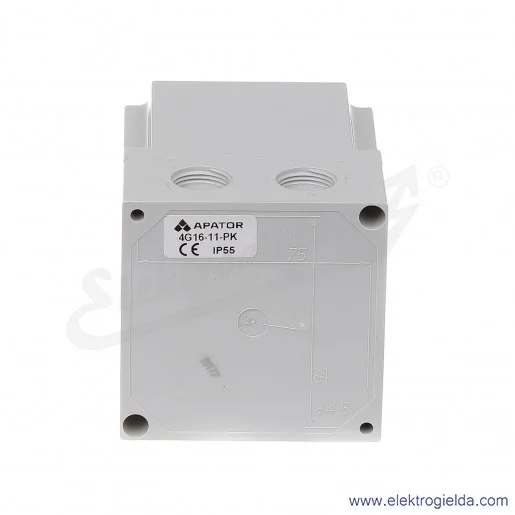 4G16-11-PK /L-0-P/ 16A Łącznik krzywkowy 3-fazowy Lewo-Prawo w obudowie 4G16-11-PK /L-0-P/ 16A Łącznik krzywkowy 3-fazowy Lewo-Prawo w obudowie