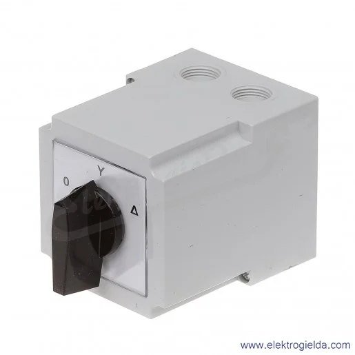 4G16-12-PK /0-Y-D/ 16A Łącznik krzywkowy Gwiazda-Trójkąt, w obudowie 4G16-12-PK /0-Y-D/ 16A Łącznik krzywkowy Gwiazda-Trójkąt, w obudowie