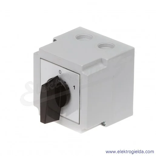 4G25-10-PK /0-1/ 25A 3P Łącznik krzywkowy w obudowie 4G25-10-PK /0-1/ 25A 3P Łącznik krzywkowy w obudowie