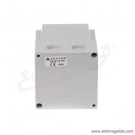 4G25-12-PK /0-Y-D/ 25A Łącznik krzywkowy Gwiazda-Trójkąt, w obudowie 4G25-12-PK /0-Y-D/ 25A Łącznik krzywkowy Gwiazda-Trójkąt, w obudowie