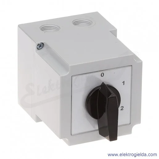 4G25-135-PK /0-1-2/ 25A 3p Łącznik krzywkowy w obudowie 4G25-135-PK /0-1-2/ 25A 3p Łącznik krzywkowy w obudowie