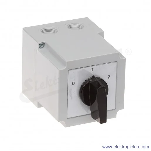 4G25-19-PK /0-D-YY/ 25A Łącznik krzywkowy, układ Dahlandera do silników z podwójną prędkością, w obudowie 4G25-19-PK /0-D-YY/ 25A Łącznik krzywkowy, układ Dahlandera do silników z podwójną prędkością, w obudowie