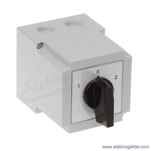 4G25-75-PK /1-0-2/ 25A 4p Łącznik krzywkowy w obudowie 4G25-75-PK /1-0-2/ 25A 4p Łącznik krzywkowy w obudowie