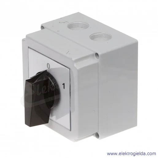 4G40-10-PK /0-1/ 40A 3P Łącznik krzywkowy w obudowie 4G40-10-PK /0-1/ 40A 3P Łącznik krzywkowy w obudowie