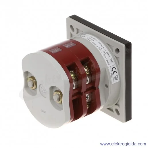 4G40-10-U R112 /0-1/ 40A 3P Łącznik krzywkowy z czerwonym pokrętłem bez obudowy 4G40-10-U R112 /0-1/ 40A 3P Łącznik krzywkowy z czerwonym pokrętłem bez obudowy