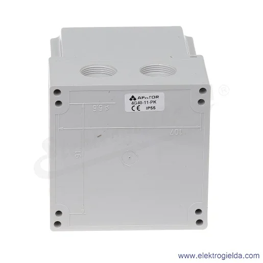 4G40-11-PK /L-0-P/ 40A Łącznik krzywkowy 3-fazowy Lewo-Prawo w obudowie 4G40-11-PK /L-0-P/ 40A Łącznik krzywkowy 3-fazowy Lewo-Prawo w obudowie