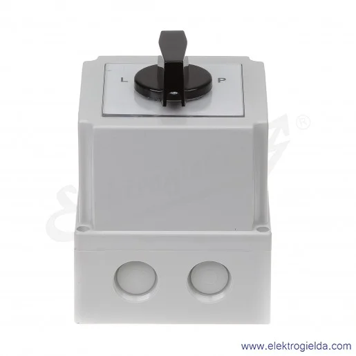 4G63-11-PK /L-0-P/ 63A Łącznik krzywkowy 3-fazowy Lewo-Prawo w obudowie 4G63-11-PK /L-0-P/ 63A Łącznik krzywkowy 3-fazowy Lewo-Prawo w obudowie