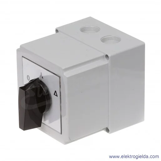 4G63-12-PK /0-Y-D/ 63A Łącznik krzywkowy Gwiazda-Trójkąt, w obudowie 4G63-12-PK /0-Y-D/ 63A Łącznik krzywkowy Gwiazda-Trójkąt, w obudowie