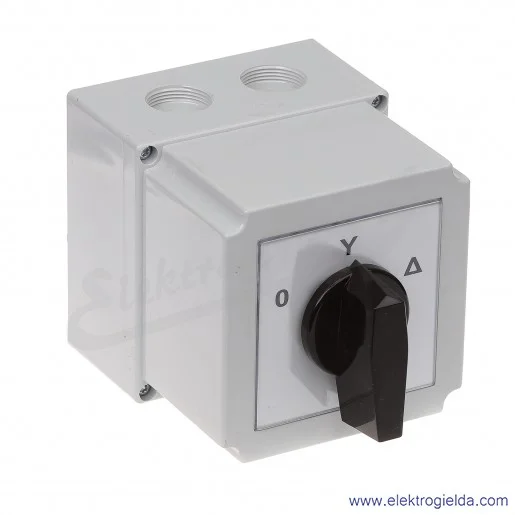 4G80-12-PK /0-Y-D/ 80A Łącznik krzywkowy Gwiazda-Trójkąt, w obudowie 4G80-12-PK /0-Y-D/ 80A Łącznik krzywkowy Gwiazda-Trójkąt, w obudowie