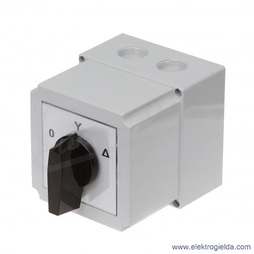 4G80-12-PK /0-Y-D/ 80A Łącznik krzywkowy Gwiazda-Trójkąt, w obudowie 4G80-12-PK /0-Y-D/ 80A Łącznik krzywkowy Gwiazda-Trójkąt, w obudowie