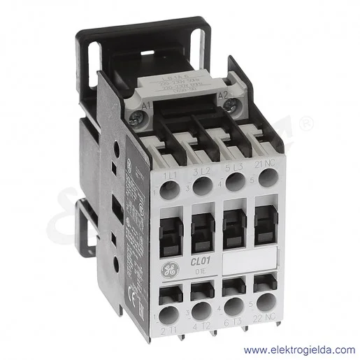 Stycznik CL01A301T6 230V AC 50/60 HZ, 1NC, 5.5KW/400V AC-3, 25A AC-1, 3-polowy Stycznik CL01A301T6 230V AC 50/60 HZ, 1NC, 5.5KW/400V AC-3, 25A AC-1, 3-polowy