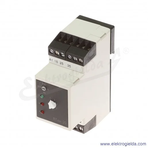 Przekaźnik czasowy 612-000-00-1, RTOX-20, 24-230VAC/DC, z opóźnionym odpadem Przekaźnik czasowy 612-000-00-1, RTOX-20, 24-230VAC/DC, z opóźnionym odpadem