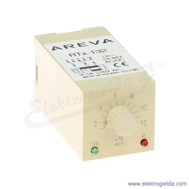 Przekaźnik czasowy 628-002-00-621, RTX132, 24-48VAC/DC, 10-120min Przekaźnik czasowy 628-002-00-621, RTX132, 24-48VAC/DC, 10-120min