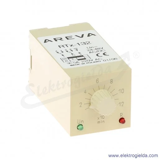 Przekaźnik czasowy 628-002-00-621, RTX132, 24-48VAC/DC, 10-120min Przekaźnik czasowy 628-002-00-621, RTX132, 24-48VAC/DC, 10-120min