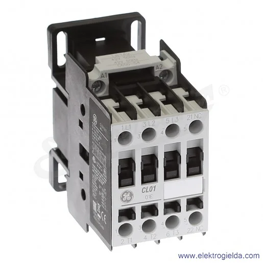 Stycznik CL01A301T2 42V AC 50/60 HZ, 1NC, 5.5KW/400V AC-3, 25A AC-1, 3-polowy Stycznik CL01A301T2 42V AC 50/60 HZ, 1NC, 5.5KW/400V AC-3, 25A AC-1, 3-polowy