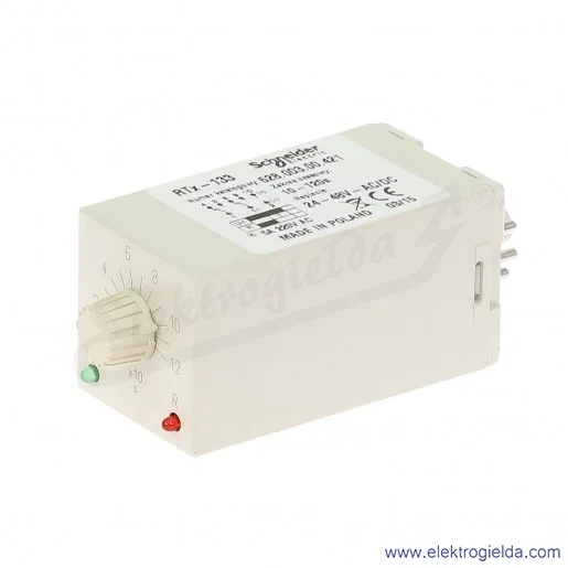Przekaźnik czasowy 628-003-00-421, RTX133, 24-48VAC/DC, 10-120s Przekaźnik czasowy 628-003-00-421, RTX133, 24-48VAC/DC, 10-120s