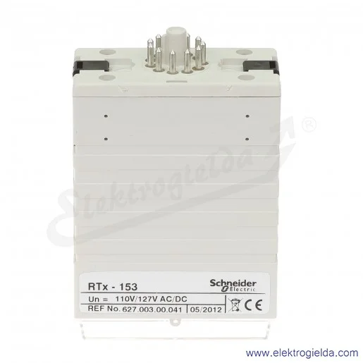 Przekaźnik czasowy 627-003-00-041, RTX153, 110/127VAC/DC, wielofunkcyjny Przekaźnik czasowy 627-003-00-041, RTX153, 110/127VAC/DC, wielofunkcyjny