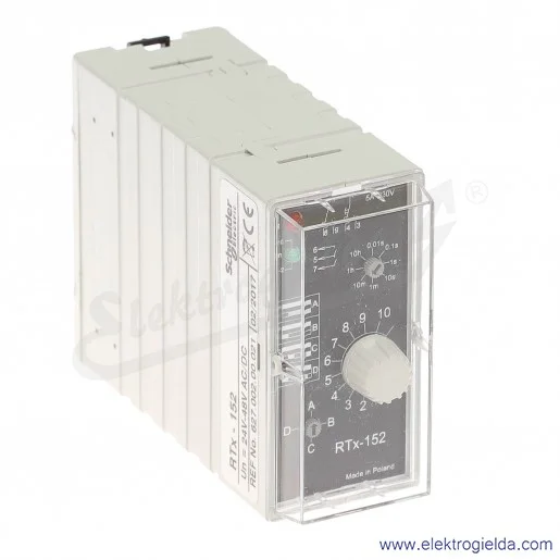 Przekaźnik czasowy 627-002-00-021, RTX152, 24-48VAC/DC, wielofunkcyjny Przekaźnik czasowy 627-002-00-021, RTX152, 24-48VAC/DC, wielofunkcyjny
