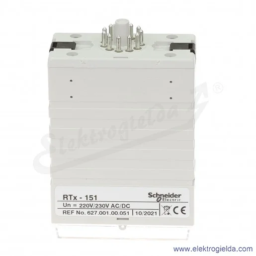 Przekaźnik czasowy 627-001-00-051, RTX151, 220/230VAC/DC, wielofunkcyjny