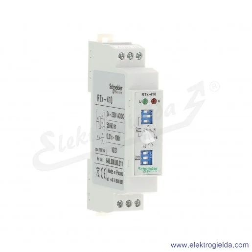 Przekaźnik czasowy 646-000-00-011, RTX410, 24/230VAC/DC, mikroprocesorowy Przekaźnik czasowy 646-000-00-011, RTX410, 24/230VAC/DC, mikroprocesorowy