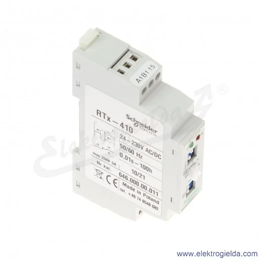 Przekaźnik czasowy 646-000-00-011, RTX410, 24/230VAC/DC, mikroprocesorowy Przekaźnik czasowy 646-000-00-011, RTX410, 24/230VAC/DC, mikroprocesorowy