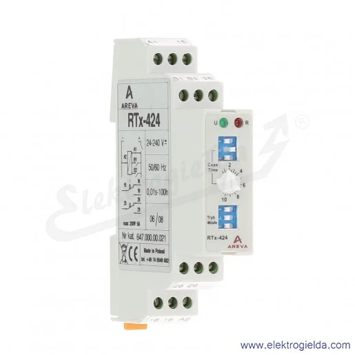 Przekaźnik czasowy 647-000-00-021, RTX424, 24...230V AC/DC, mikroprocesorowy Przekaźnik czasowy 647-000-00-021, RTX424, 24...230V AC/DC, mikroprocesorowy