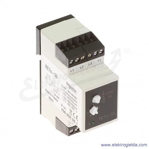 Przekaźnik kontrolny 708-000-00-1 RETS-30, asymetrii napięcia i zaniku faz Przekaźnik kontrolny 708-000-00-1 RETS-30, asymetrii napięcia i zaniku faz