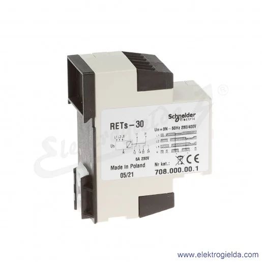 Przekaźnik kontrolny 708-000-00-1 RETS-30, asymetrii napięcia i zaniku faz Przekaźnik kontrolny 708-000-00-1 RETS-30, asymetrii napięcia i zaniku faz