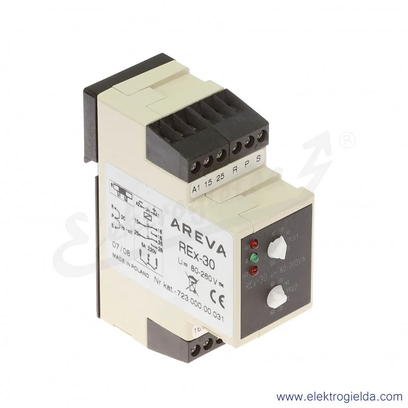 Przekaźnik pomiarowy 723-000-00-031, REX-30, 80-260VAC/DC Przekaźnik pomiarowy 723-000-00-031, REX-30, 80-260VAC/DC