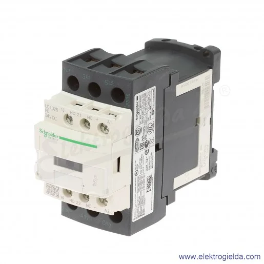 LC1D25BD 1z+1r 11kW 40A Uc 24 VDC Stycznik zaciski śrubowe LC1D25BD 1z+1r 11kW 40A Uc 24 VDC Stycznik zaciski śrubowe