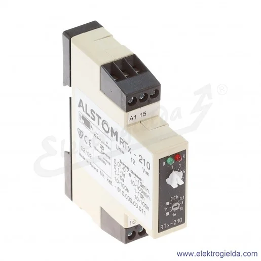 Przekaźnik czasowy elektroniczny 610-000-00-011, RTX210, 12VDC Przekaźnik czasowy elektroniczny 610-000-00-011, RTX210, 12VDC
