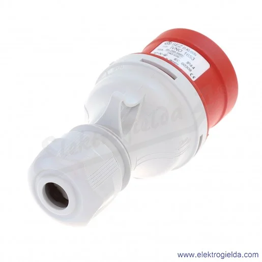 Wtyczka siłowa 5x16A 3P+N+PE zwrotnica faz Wtyczka siłowa 5x16A 3P+N+PE zwrotnica faz