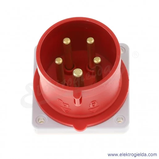 Wtyczka tablicowa odbiornikowa 5x32A 3P+N+PE Wtyczka tablicowa odbiornikowa 5x32A 3P+N+PE